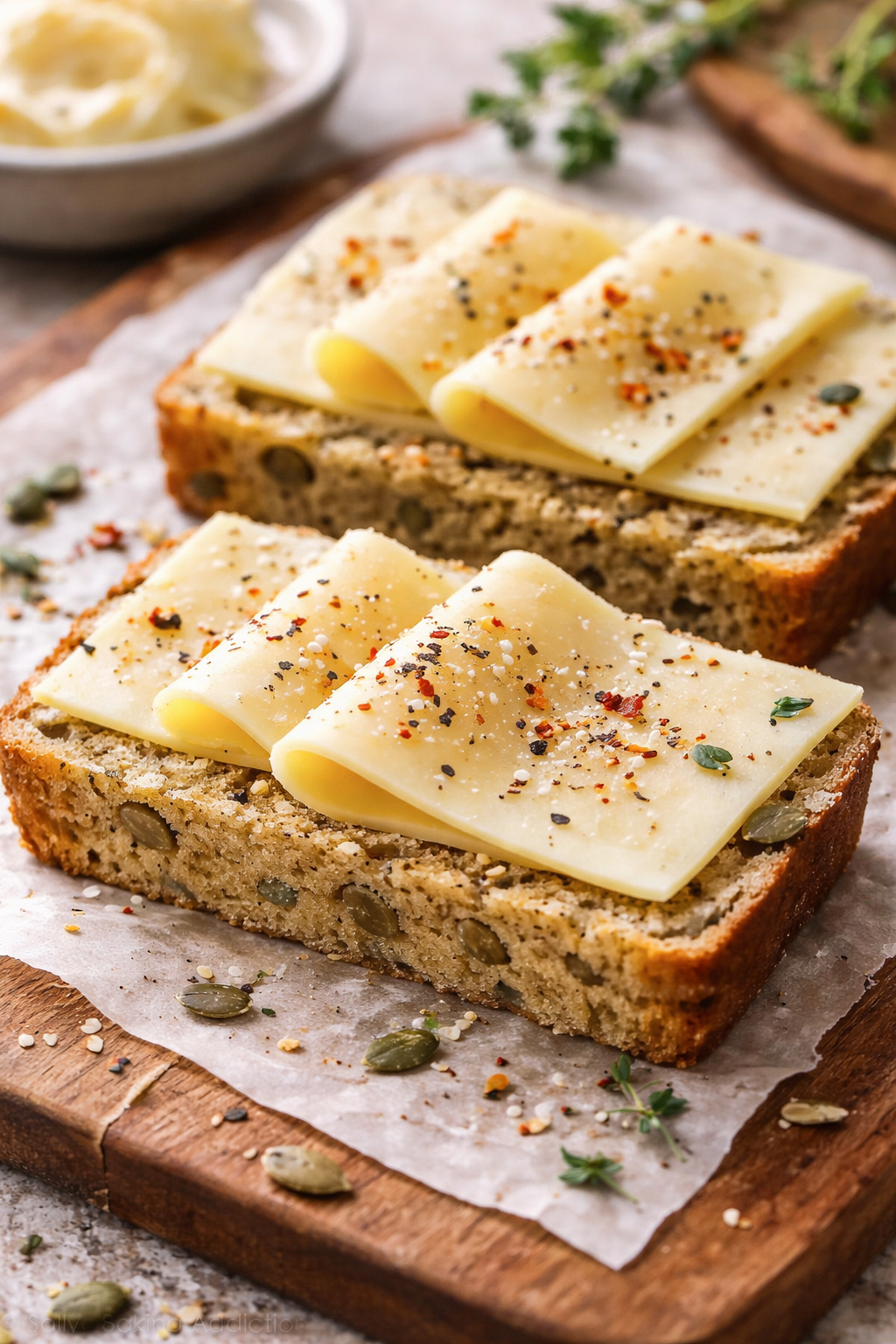 Tahini brød med ost