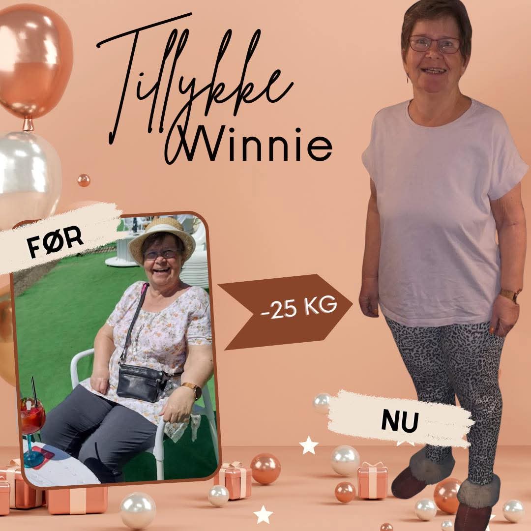 Winnie før og efter