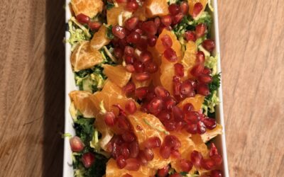 Rosenkålsalat og klementindressing