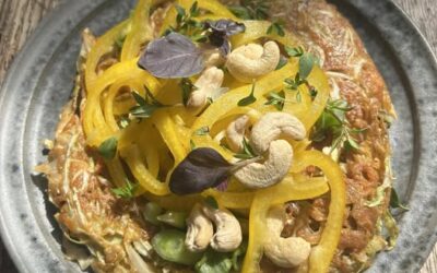 Okonomiyaki (japansk omelet)