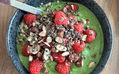 Grøn grød med spinat, broccoli og edamame